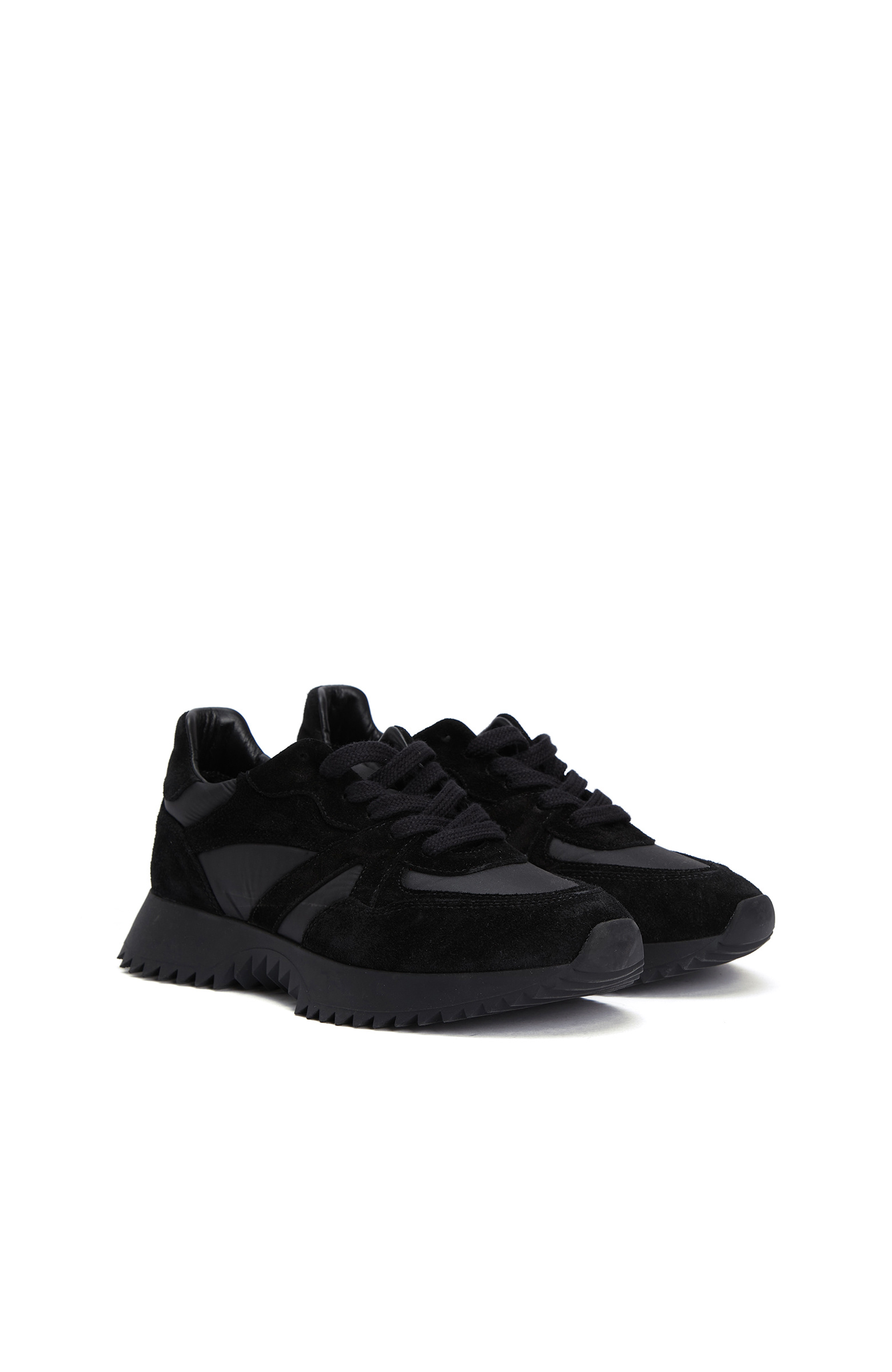 Black Women's Suede Casual Sneakers