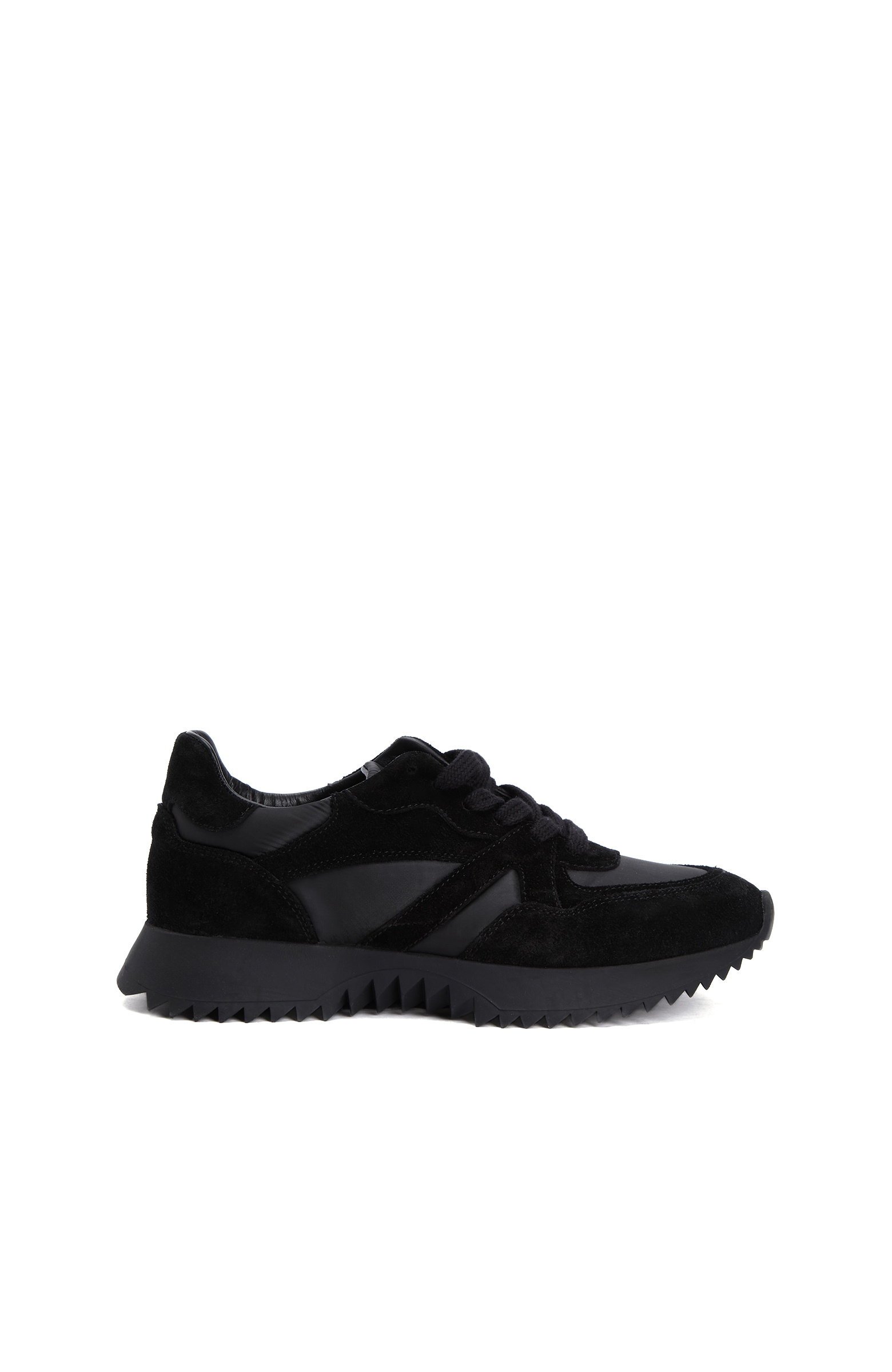 Black Women's Suede Casual Sneakers