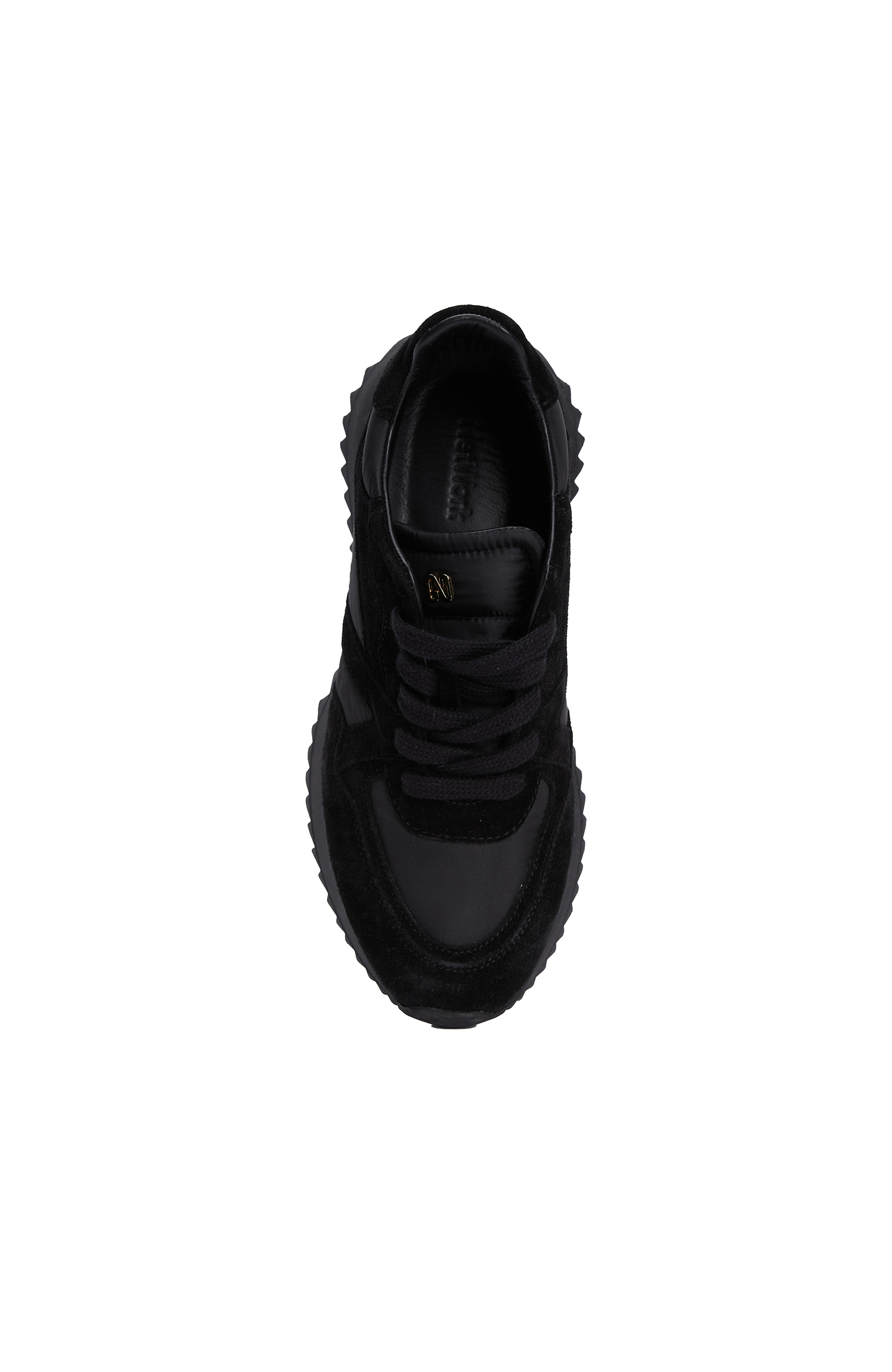 Black Women's Suede Casual Sneakers