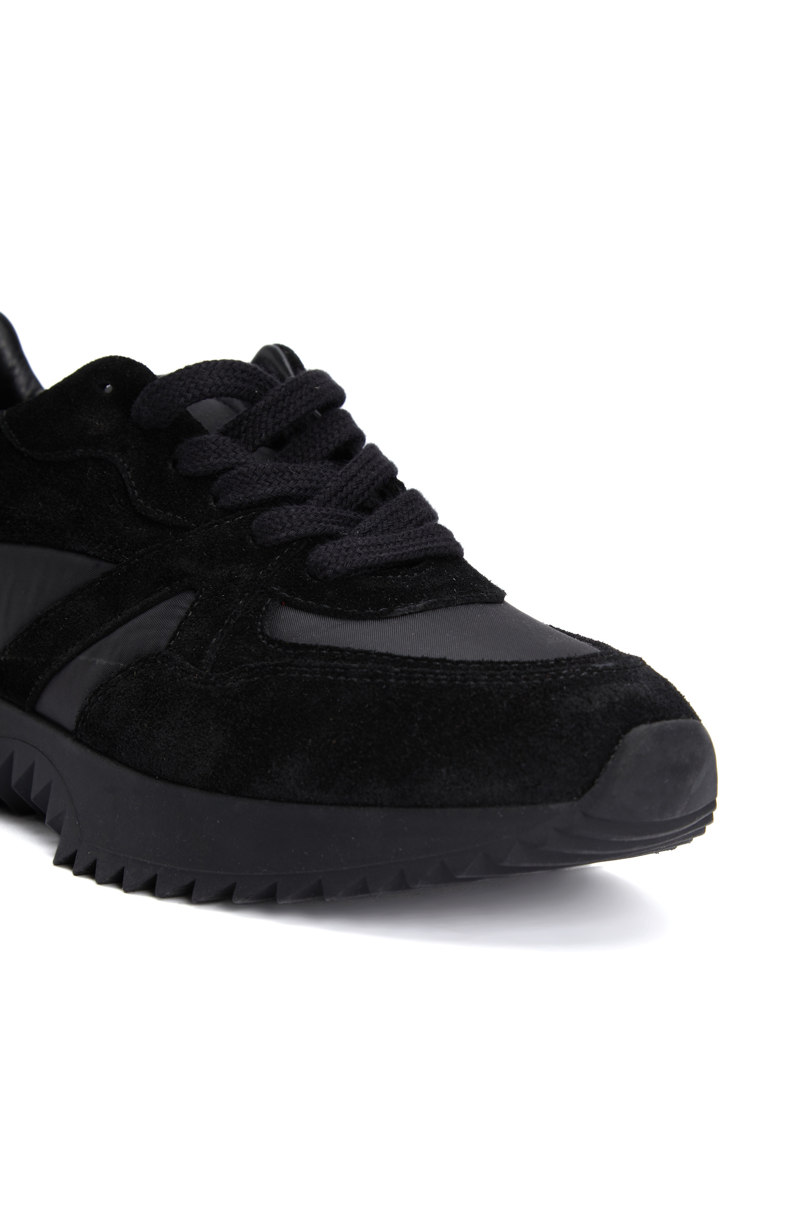 Black Women's Suede Casual Sneakers
