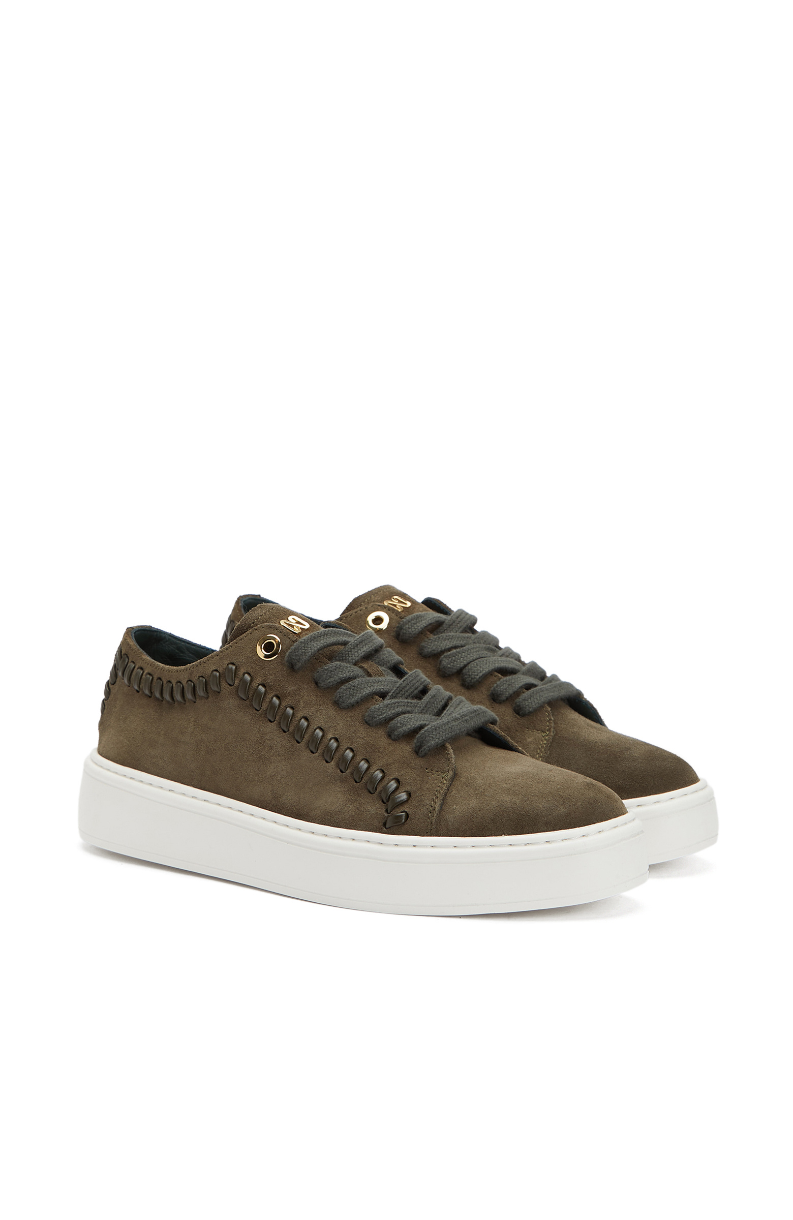 Haki Erkek Günlük Rahat Deri Sneaker