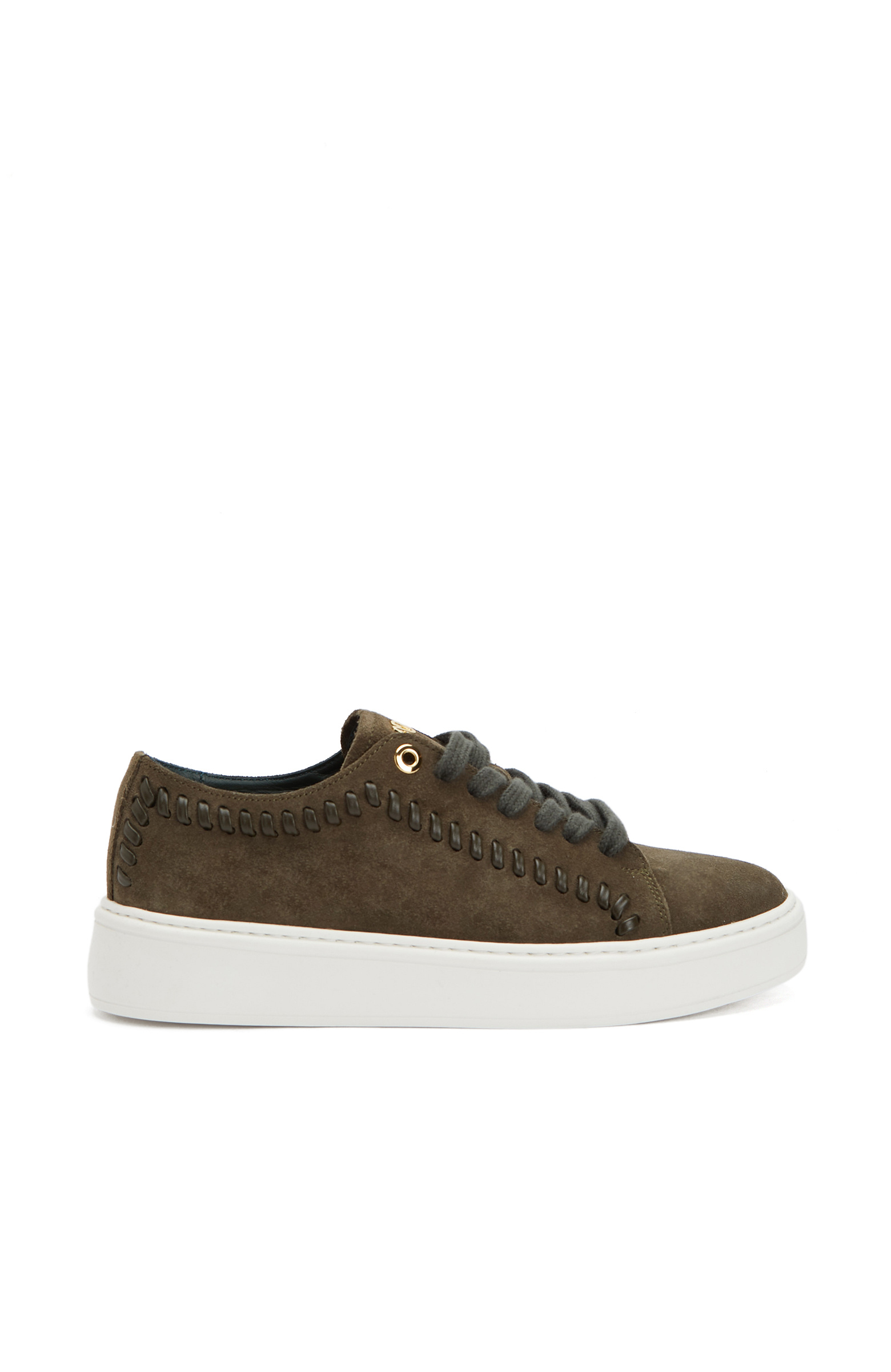 Haki Erkek Günlük Rahat Deri Sneaker