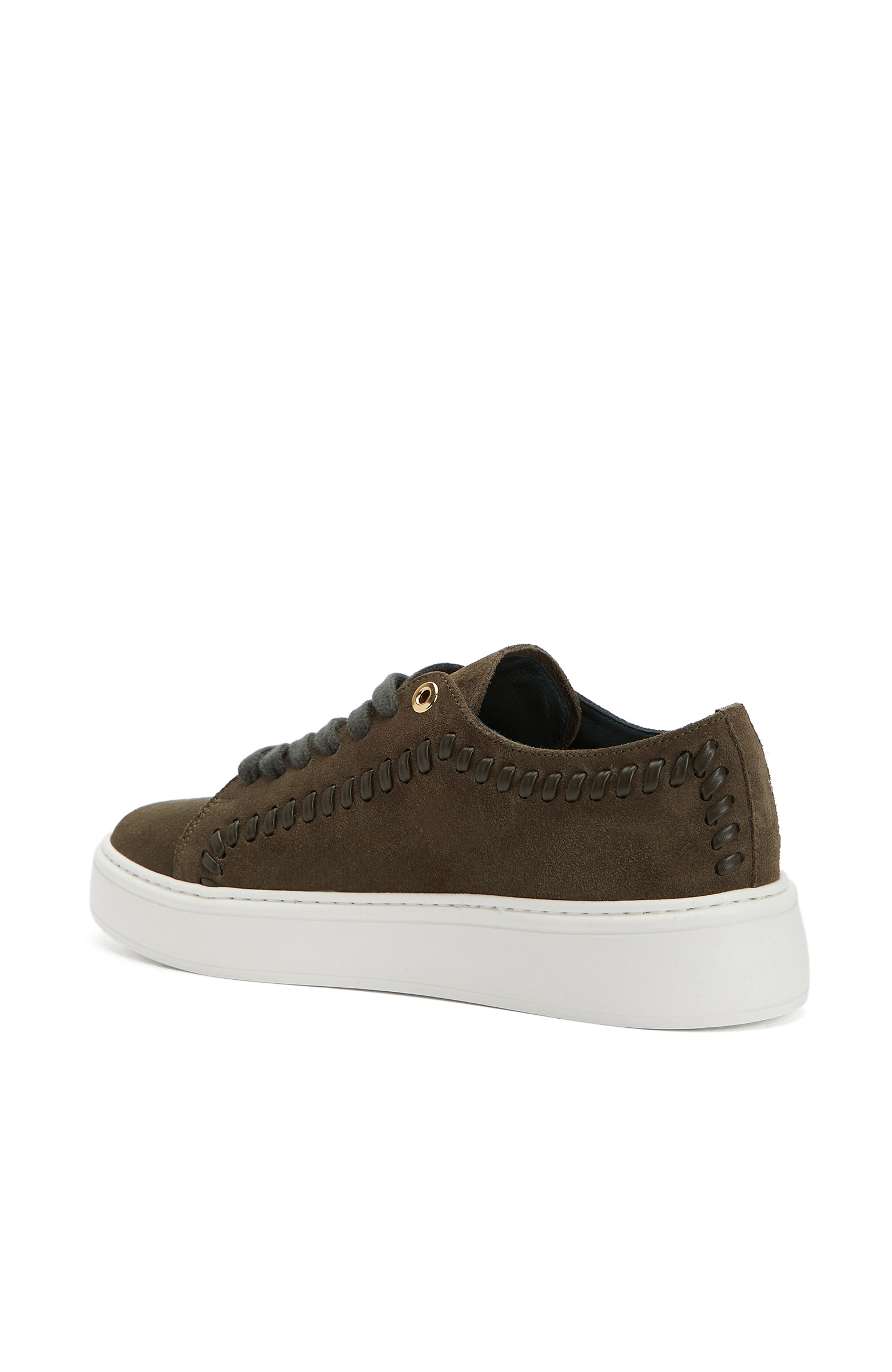 Haki Erkek Günlük Rahat Deri Sneaker