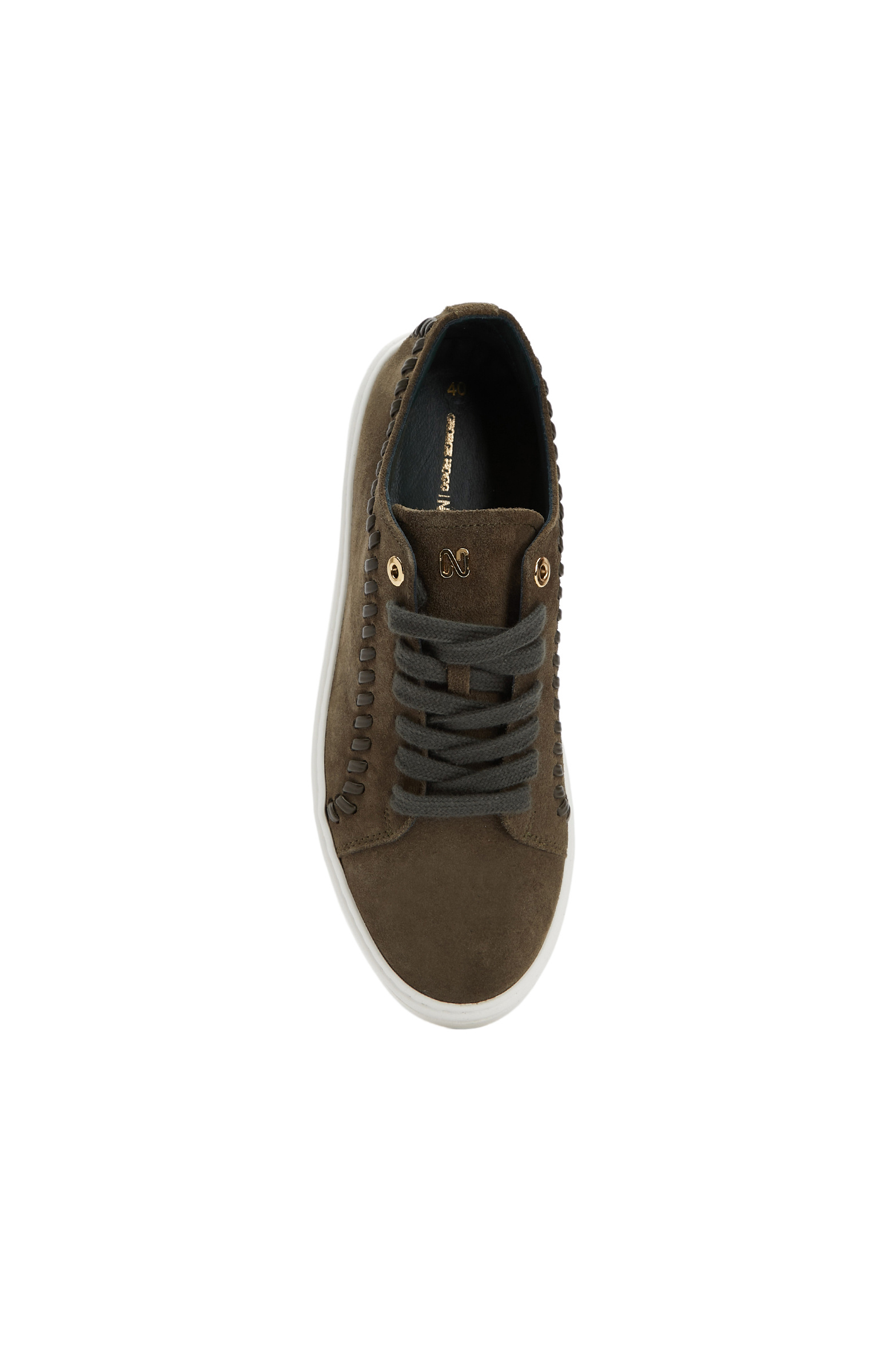 Haki Erkek Günlük Rahat Deri Sneaker