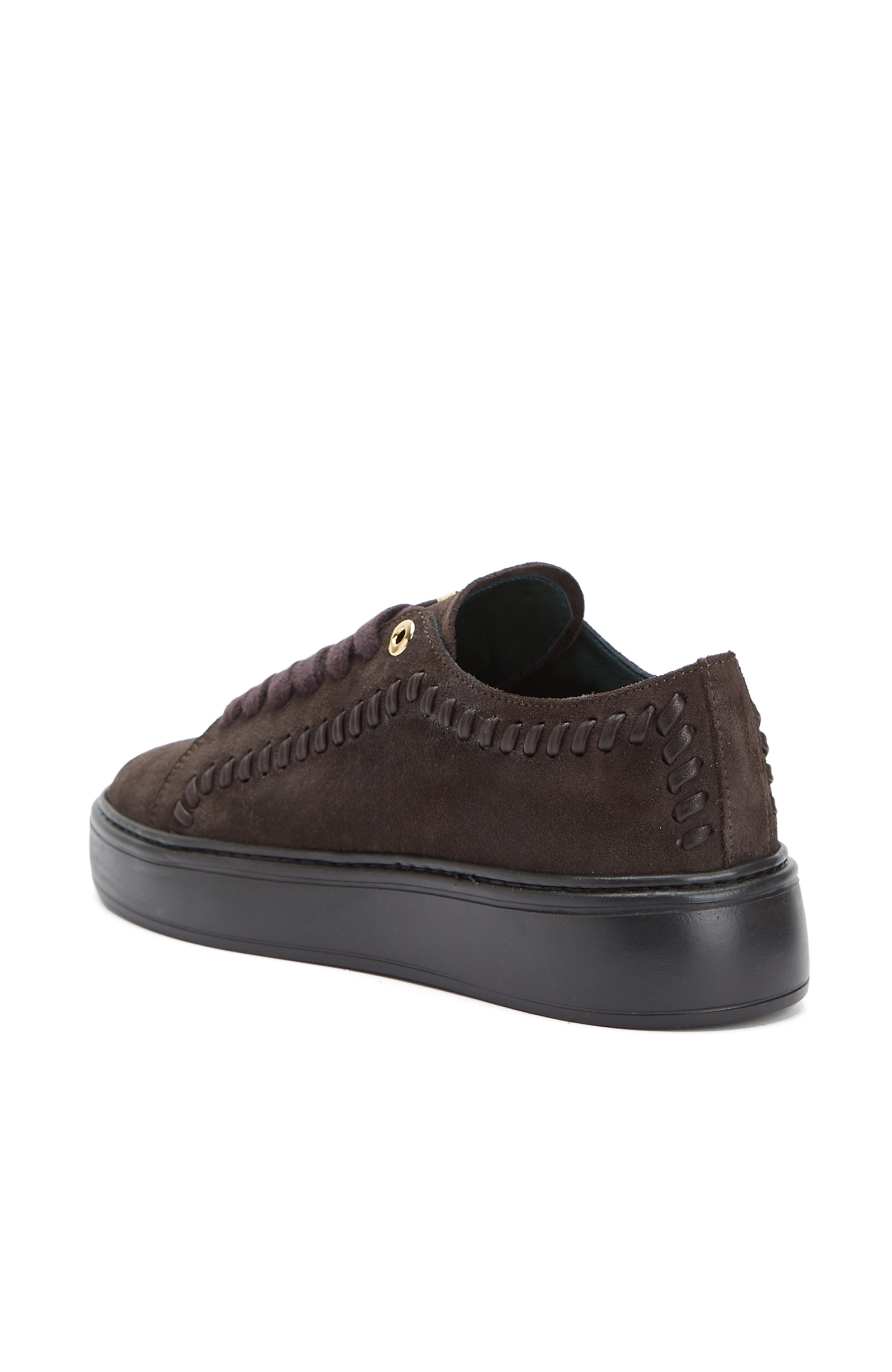 Brown Men's Casual Casual Leather Sneakers