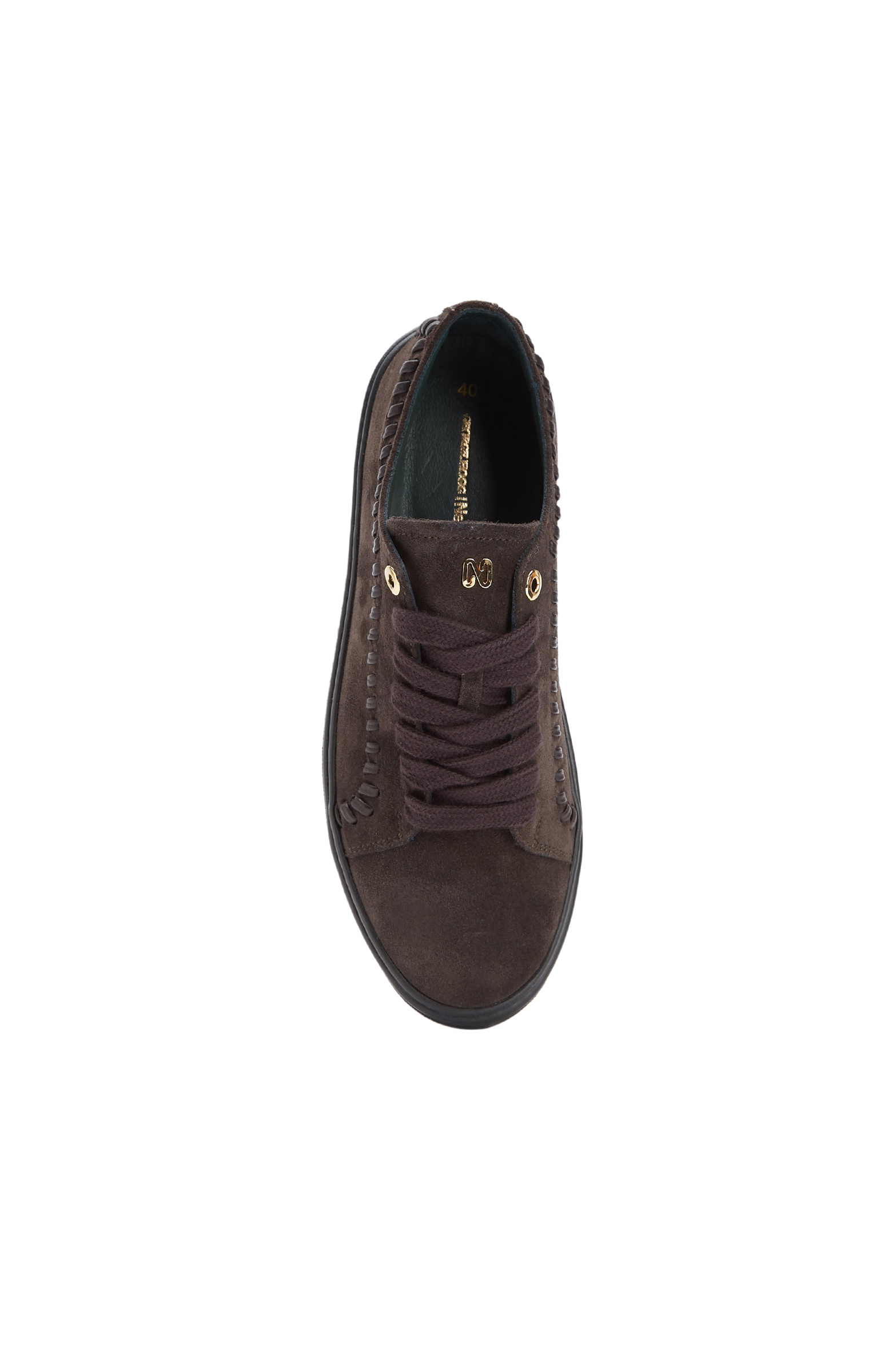 Brown Men's Casual Casual Leather Sneakers