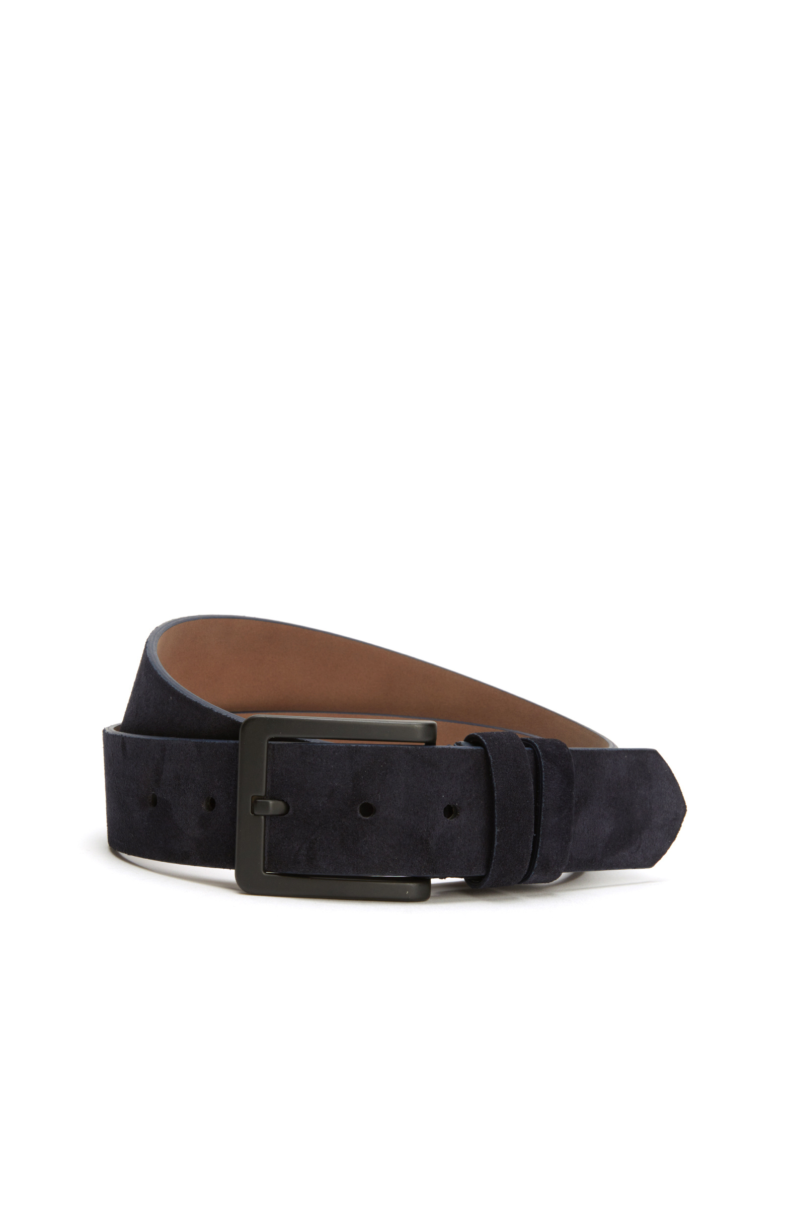 Lacivert 4 cm Erkek Süet Kemer