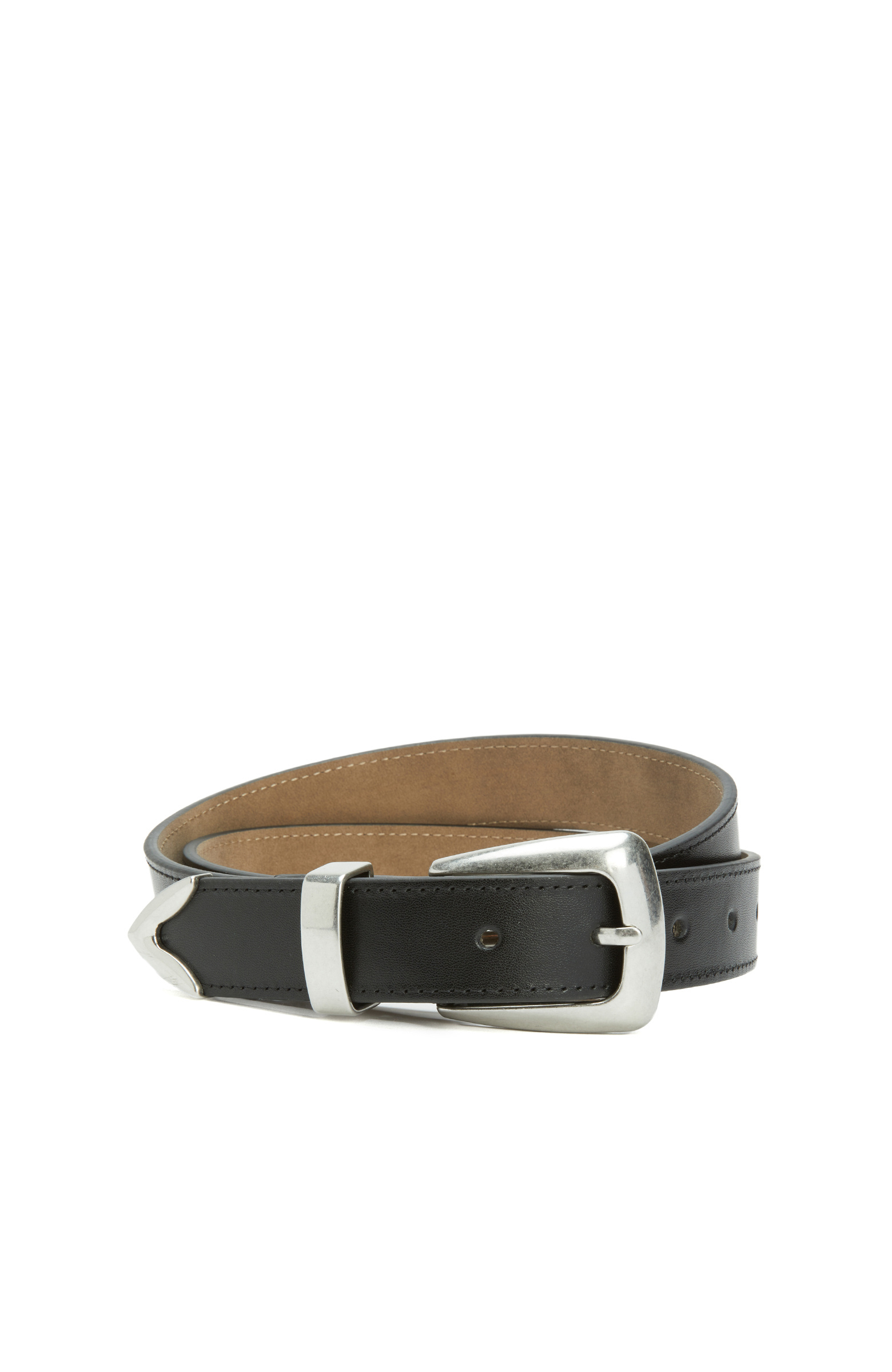Black Women's Leather Belt