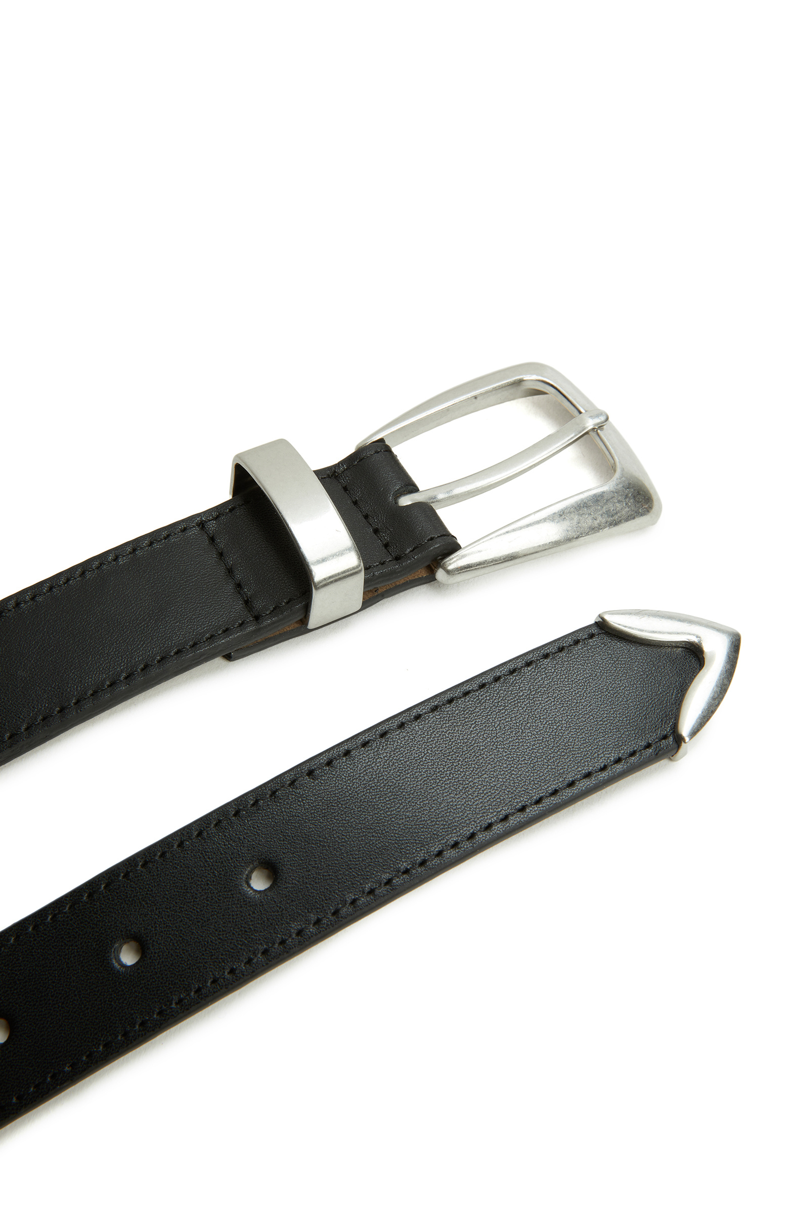 Black Women's Leather Belt