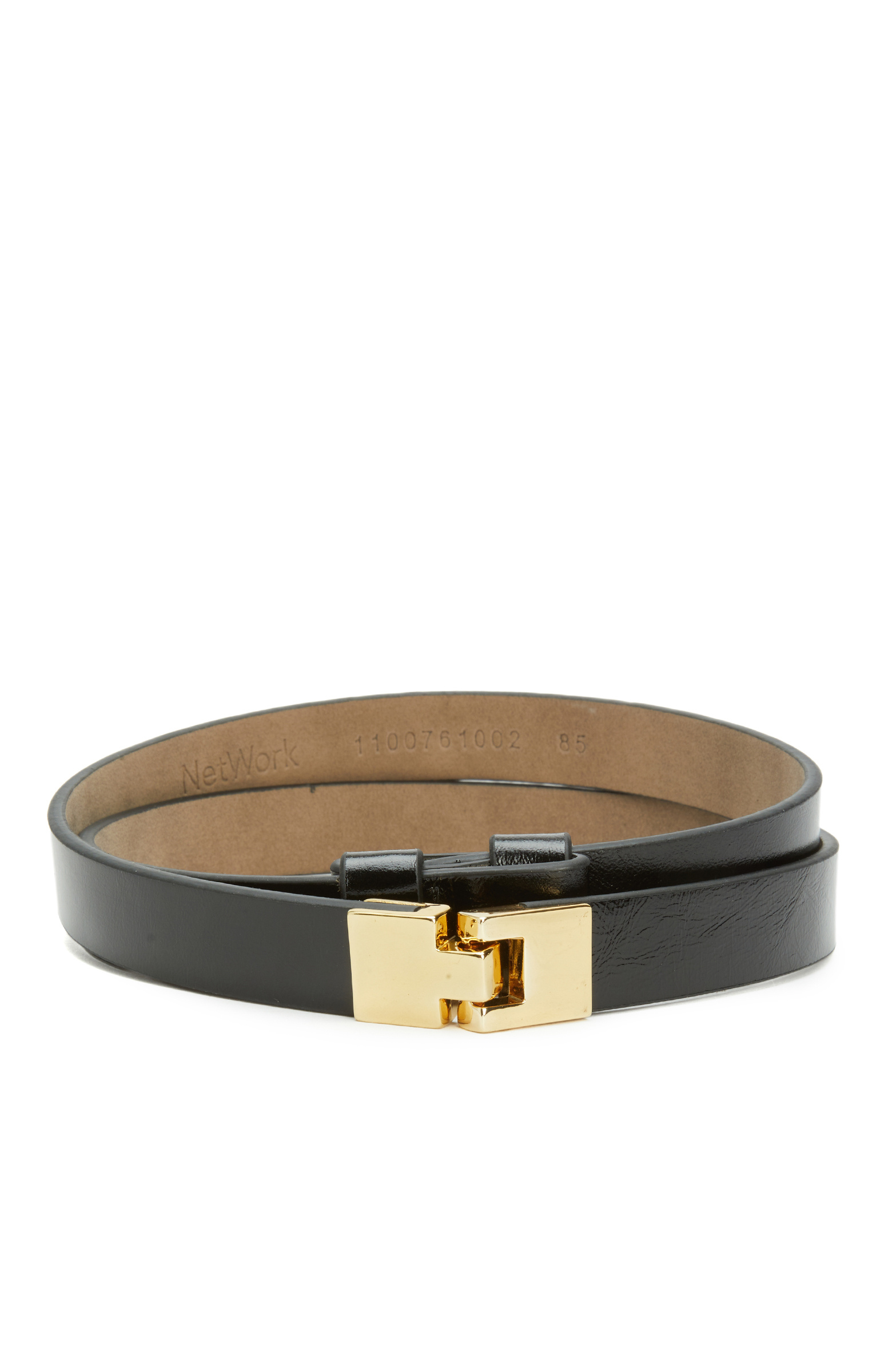 Black Women's Leather Belt