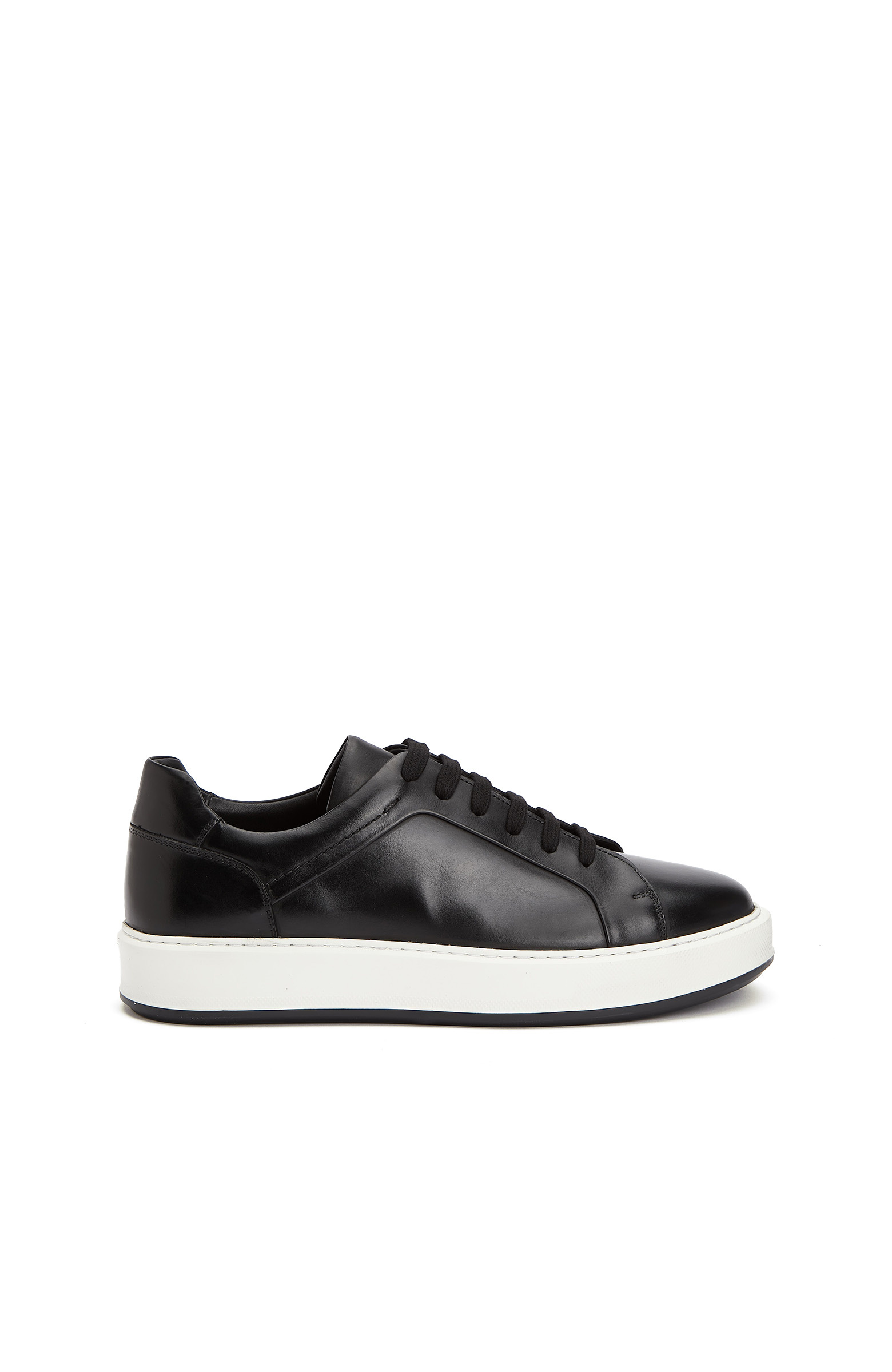 Siyah Günlük Rahat Erkek Deri Sneaker