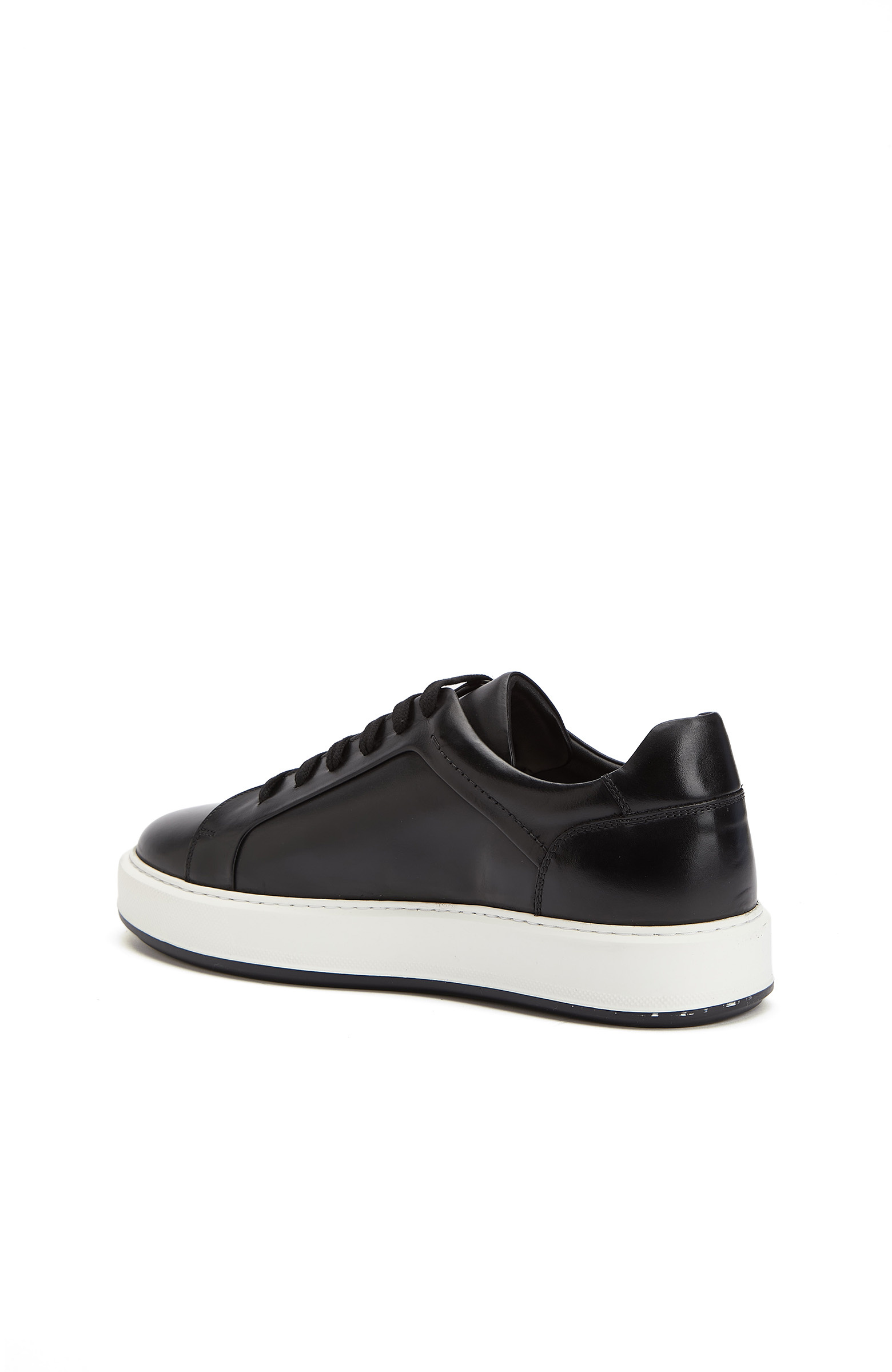 Siyah Günlük Rahat Erkek Deri Sneaker