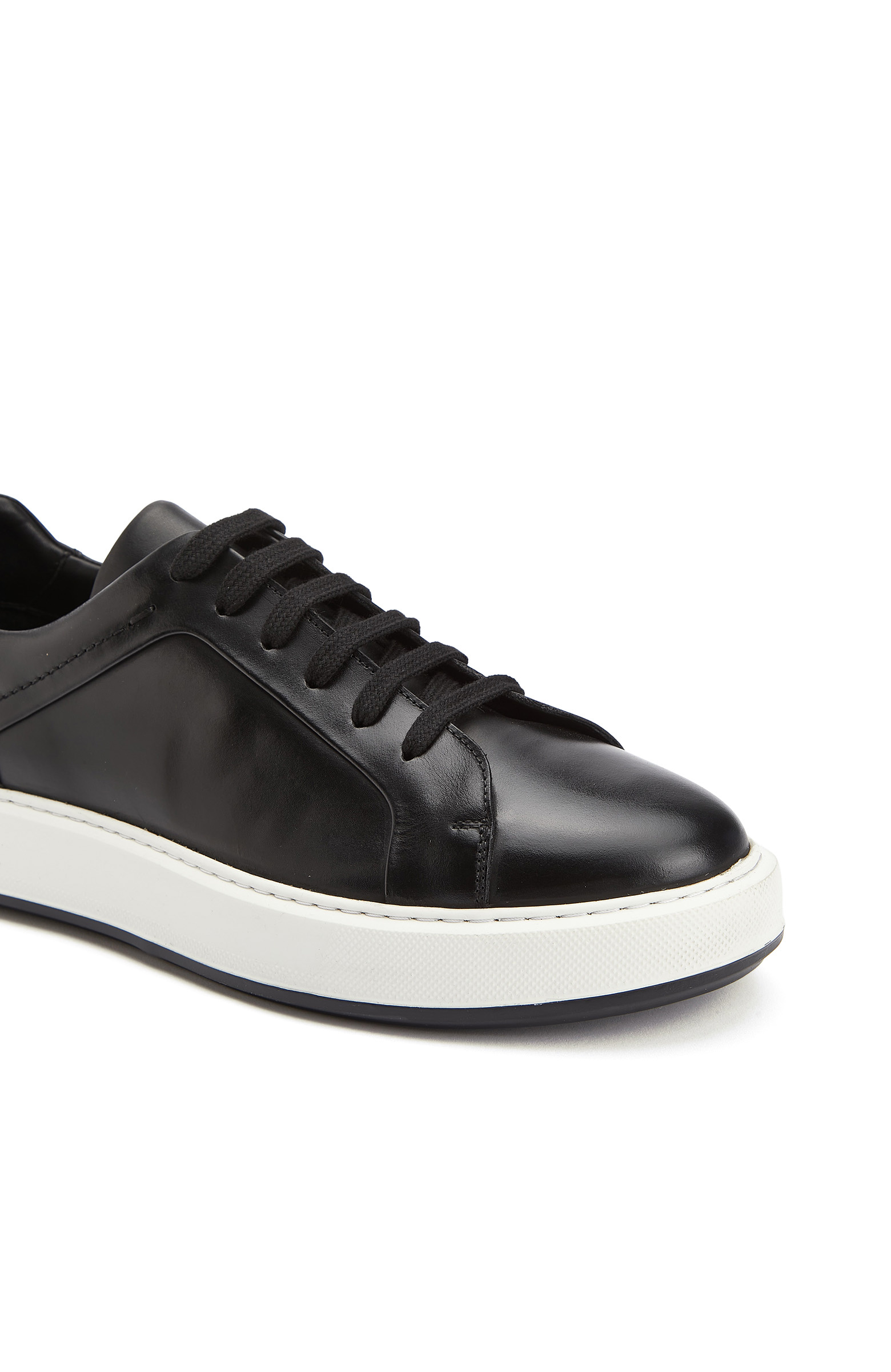 Siyah Günlük Rahat Erkek Deri Sneaker
