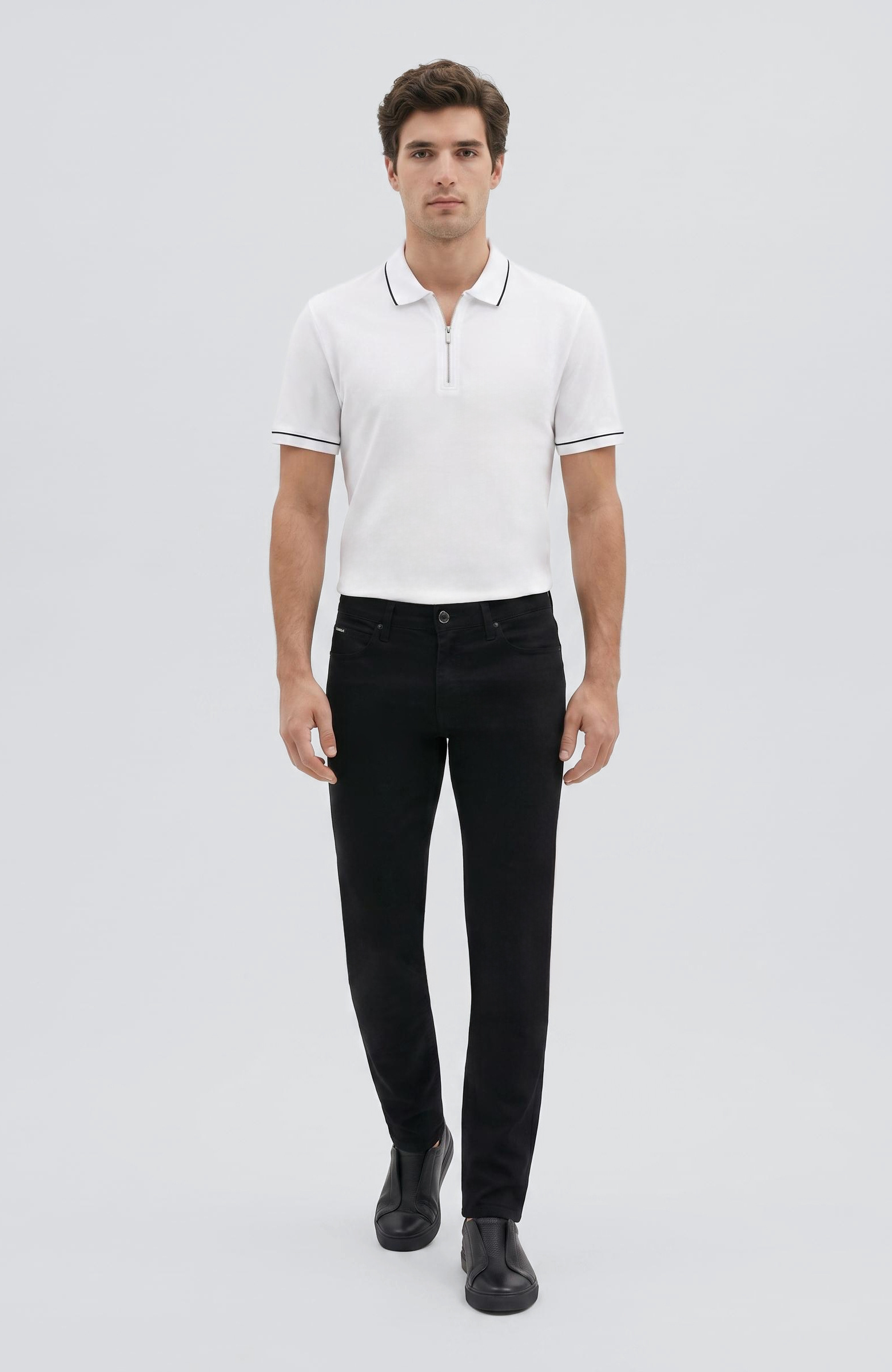 Beyaz Polo Pike T-shirt