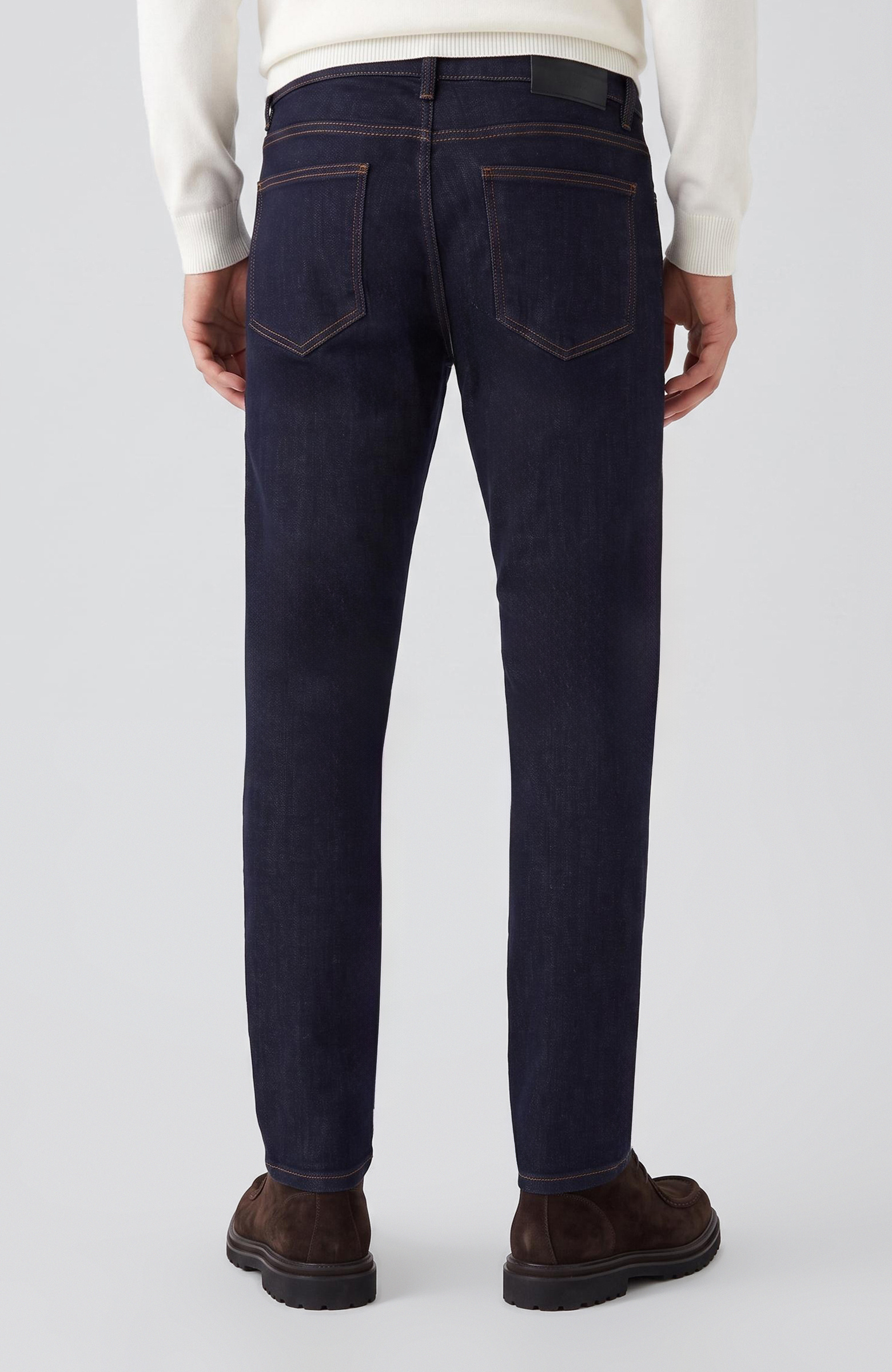 Slim Fit Lacivert Denim Pantolon