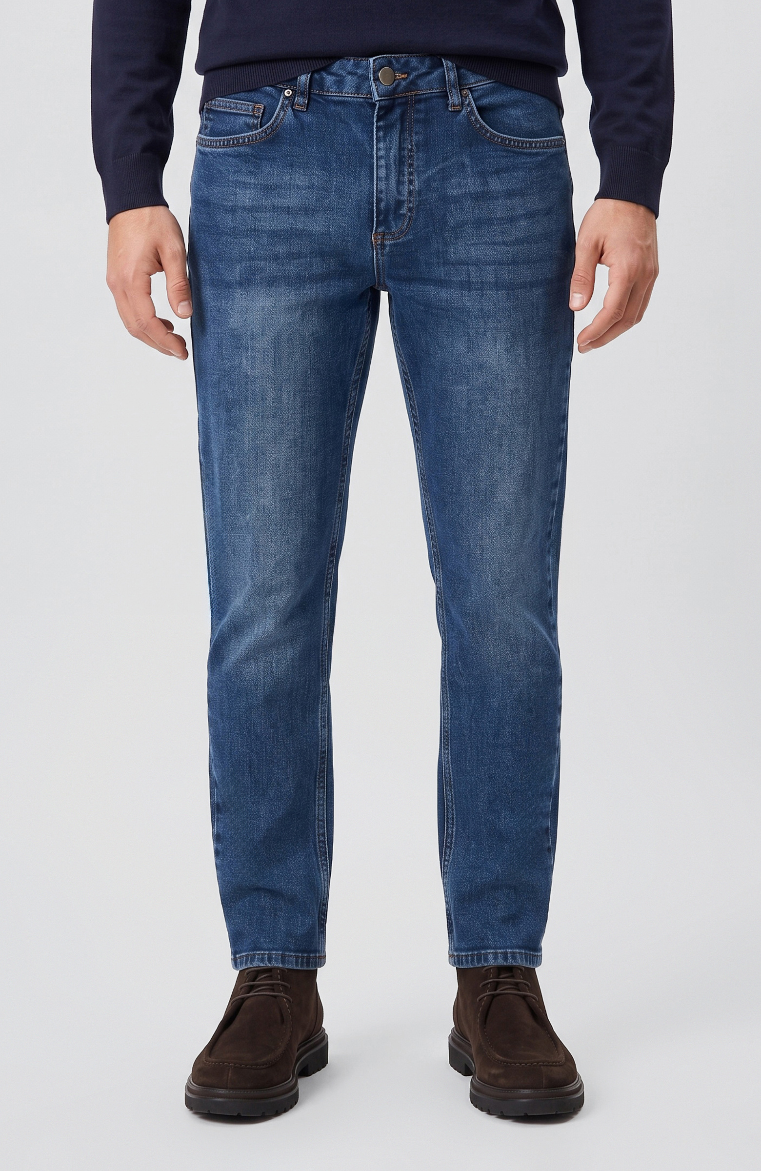Koyu Lacivert Denim Pantolon