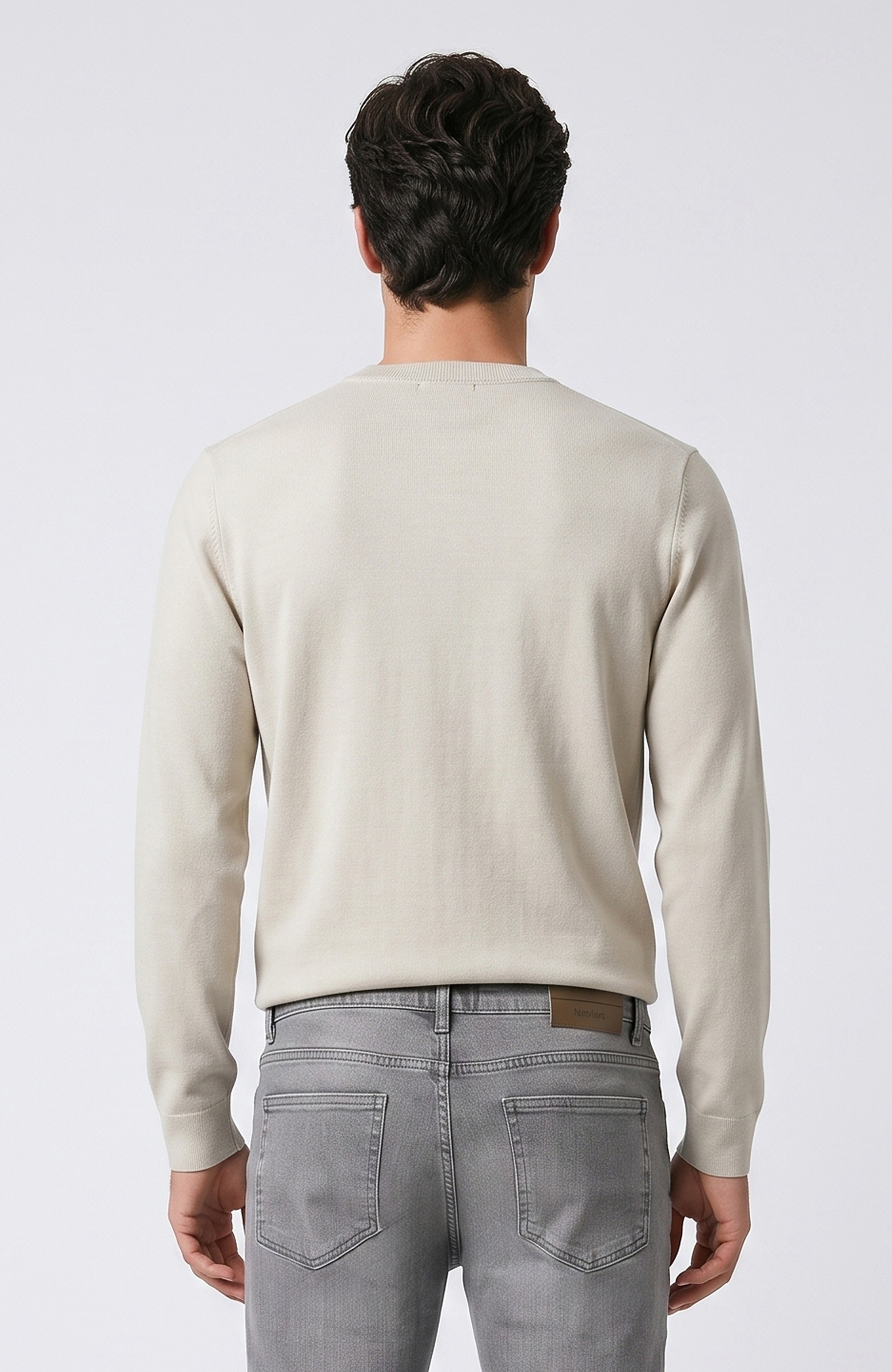 Açık Gri Denim Pantolon