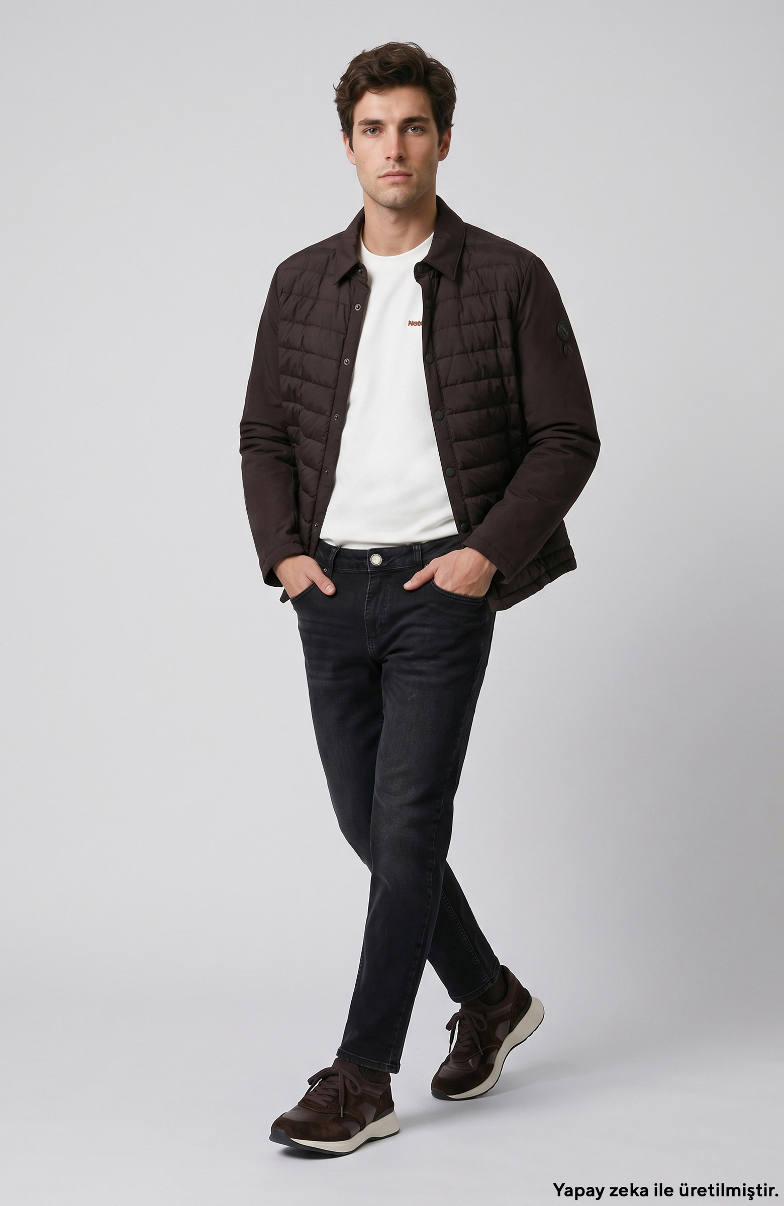 Siyah Örme Denim Pantolon