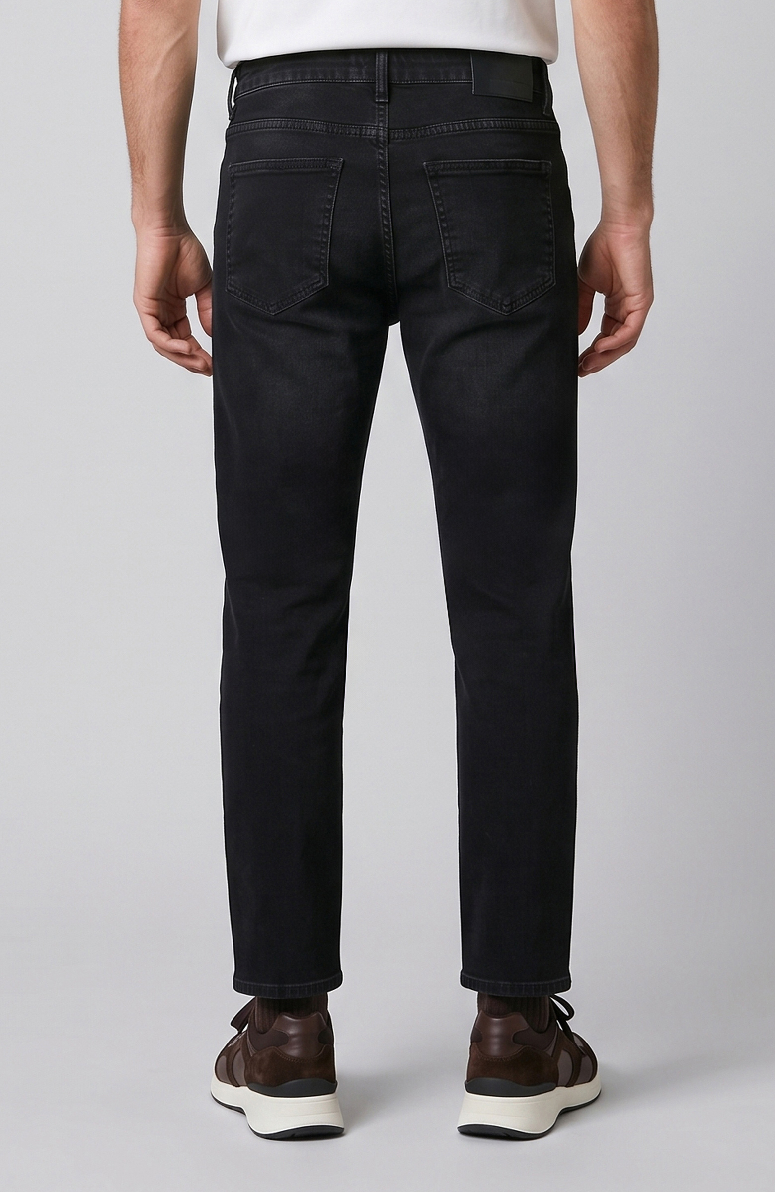 Siyah Örme Denim Pantolon