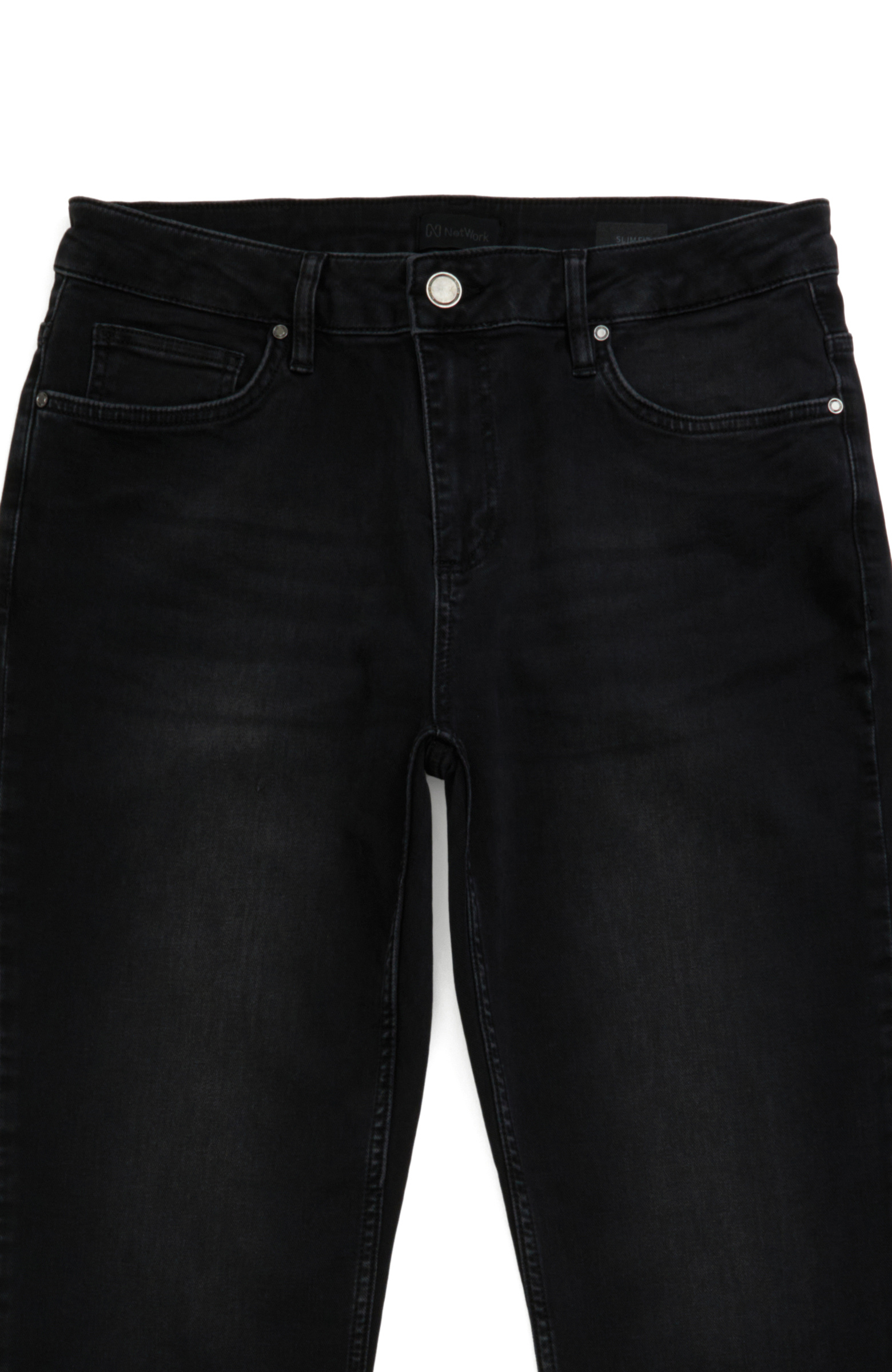 Siyah Örme Denim Pantolon