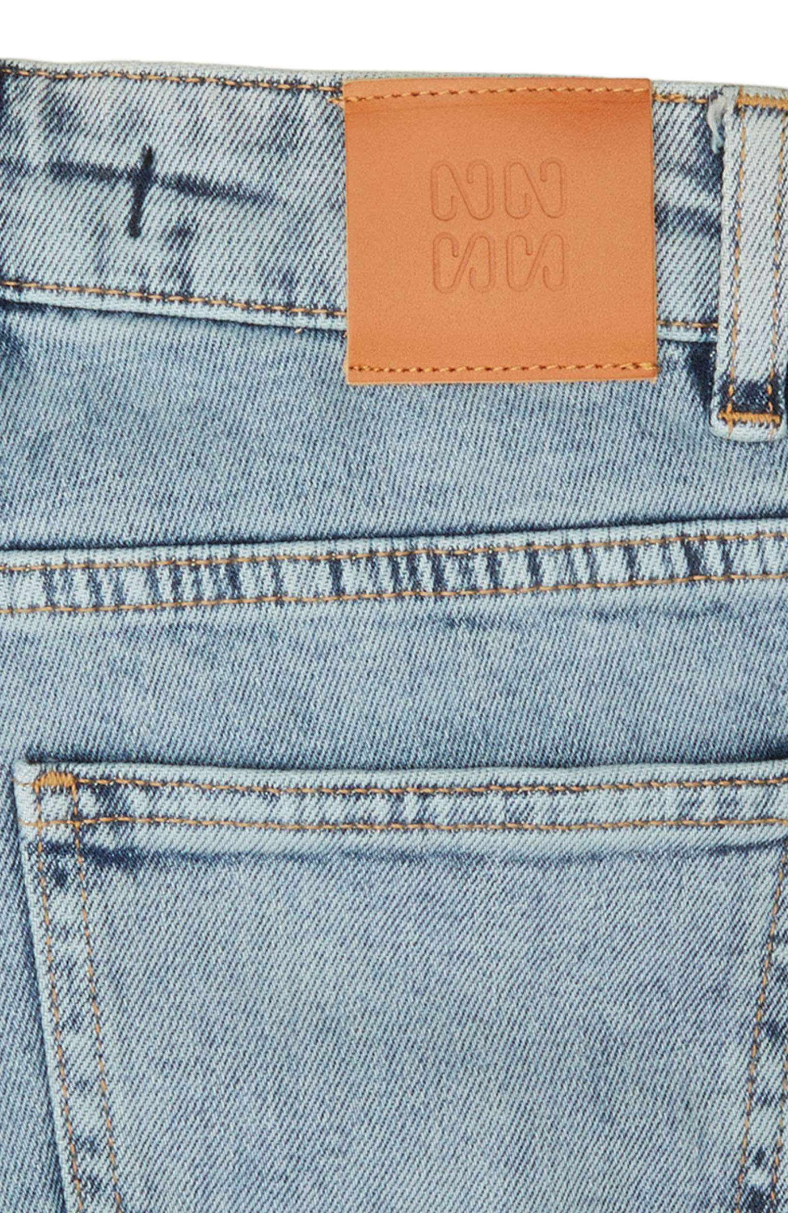 Indigo Kesik Paça Denim Pantolon