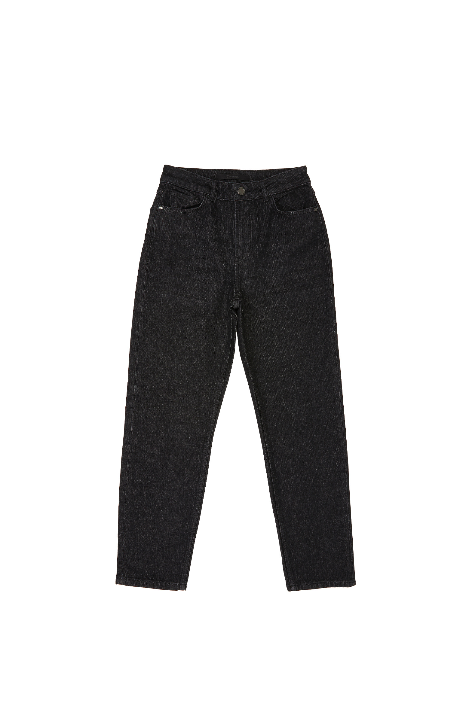 Siyah Mom Fit Denim Pantolon