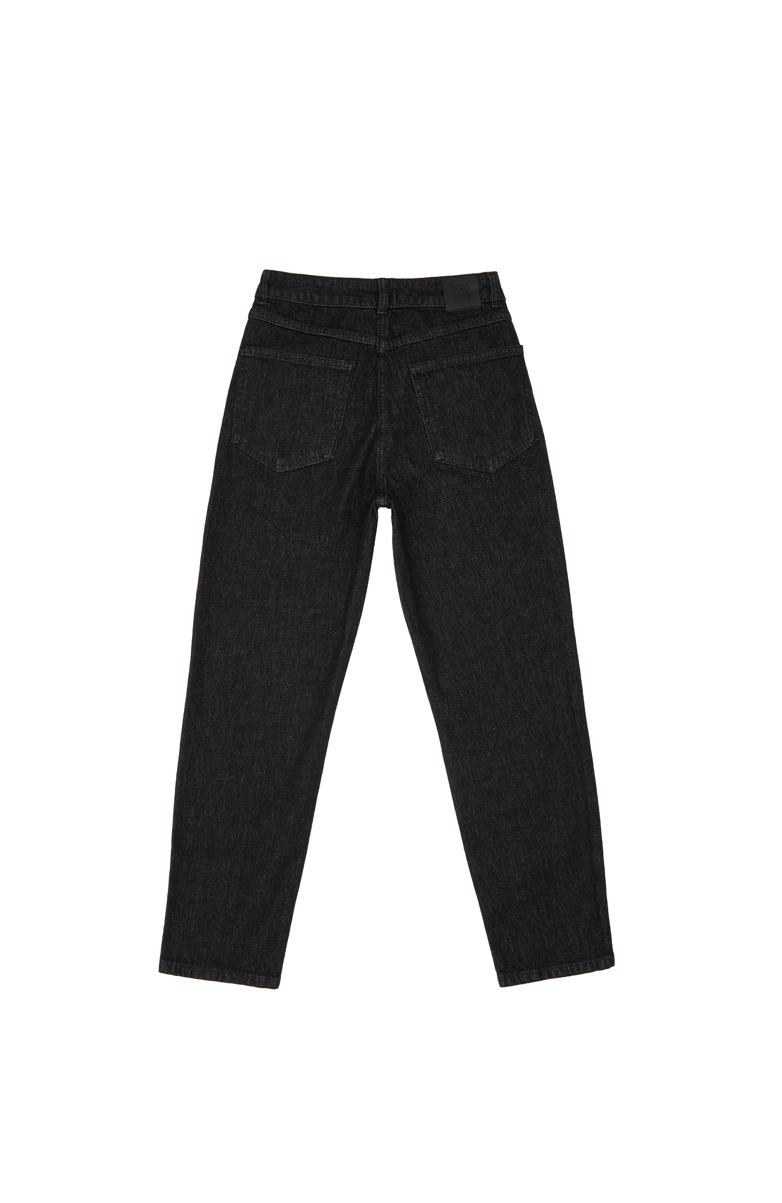 Siyah Mom Fit Denim Pantolon