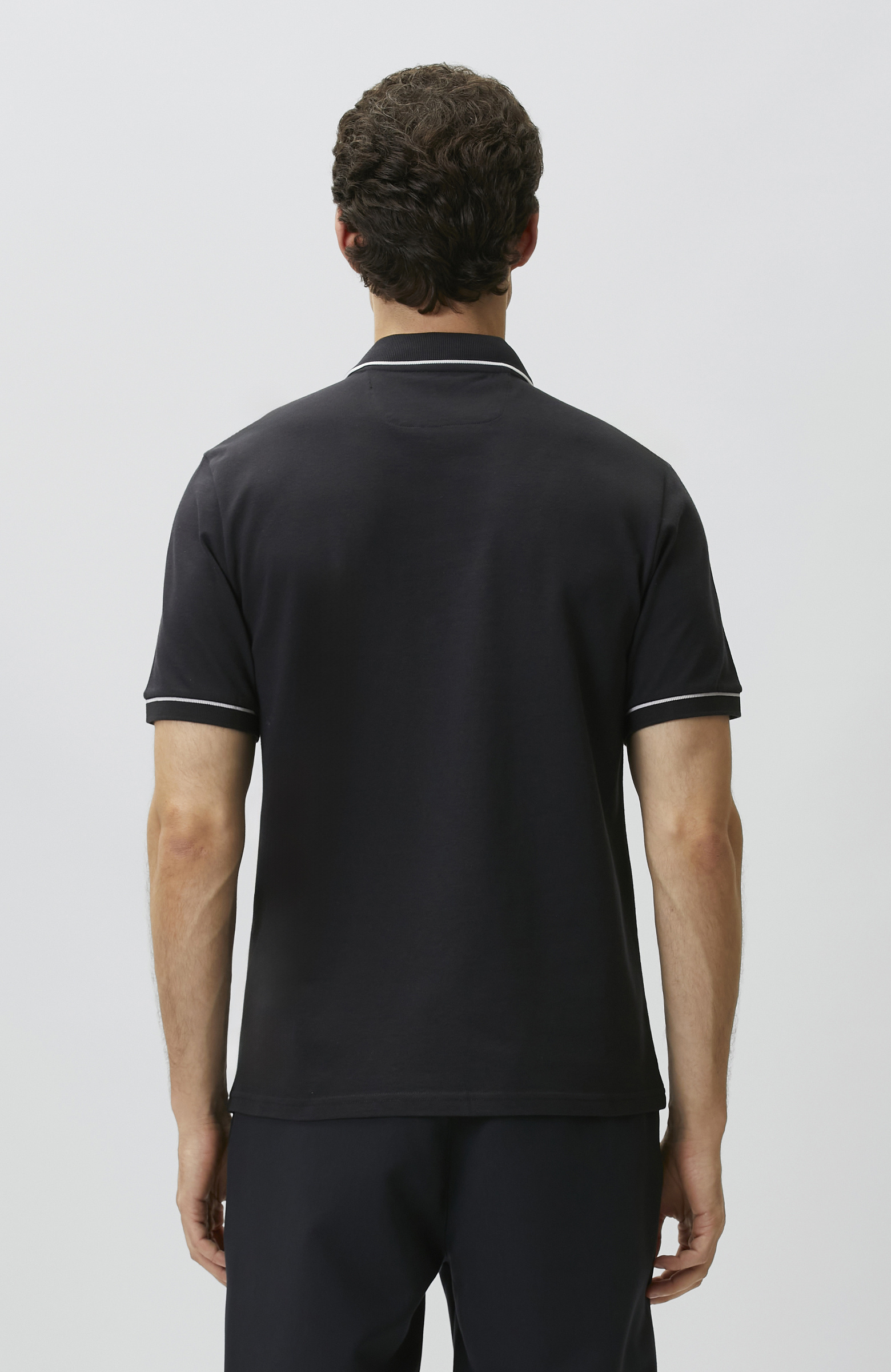 Navy Blue Polo Pique T-shirt