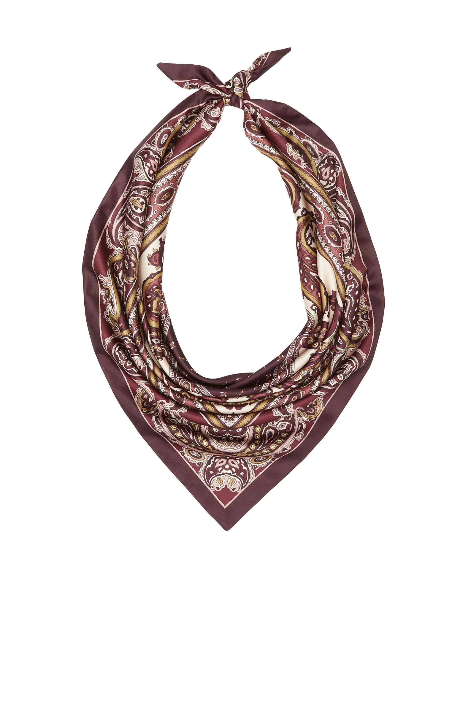 Colorful Double-sided Paisley Patterned Women's Scarf
