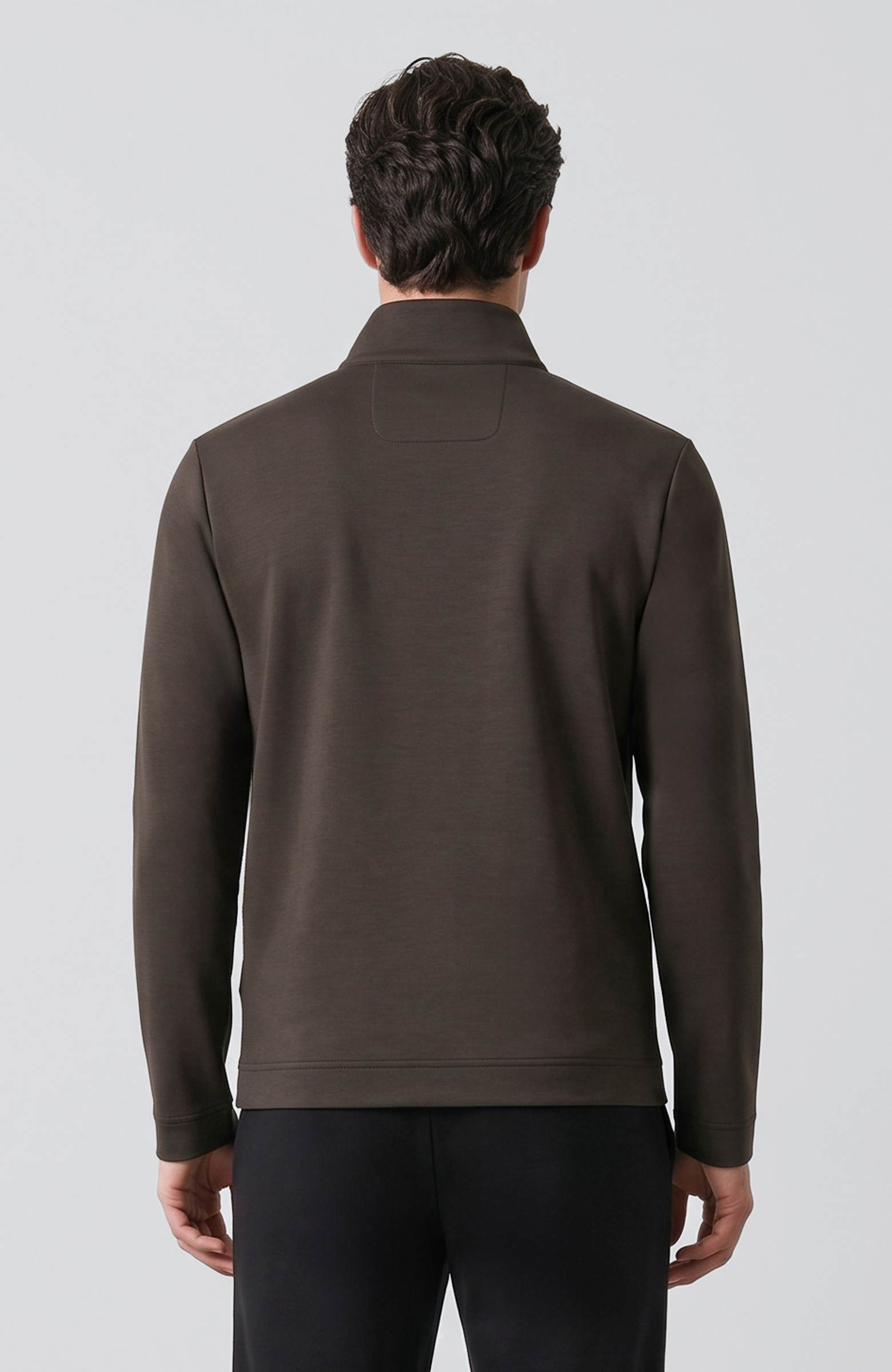 Haki Modal Karışımlı Sweatshirt