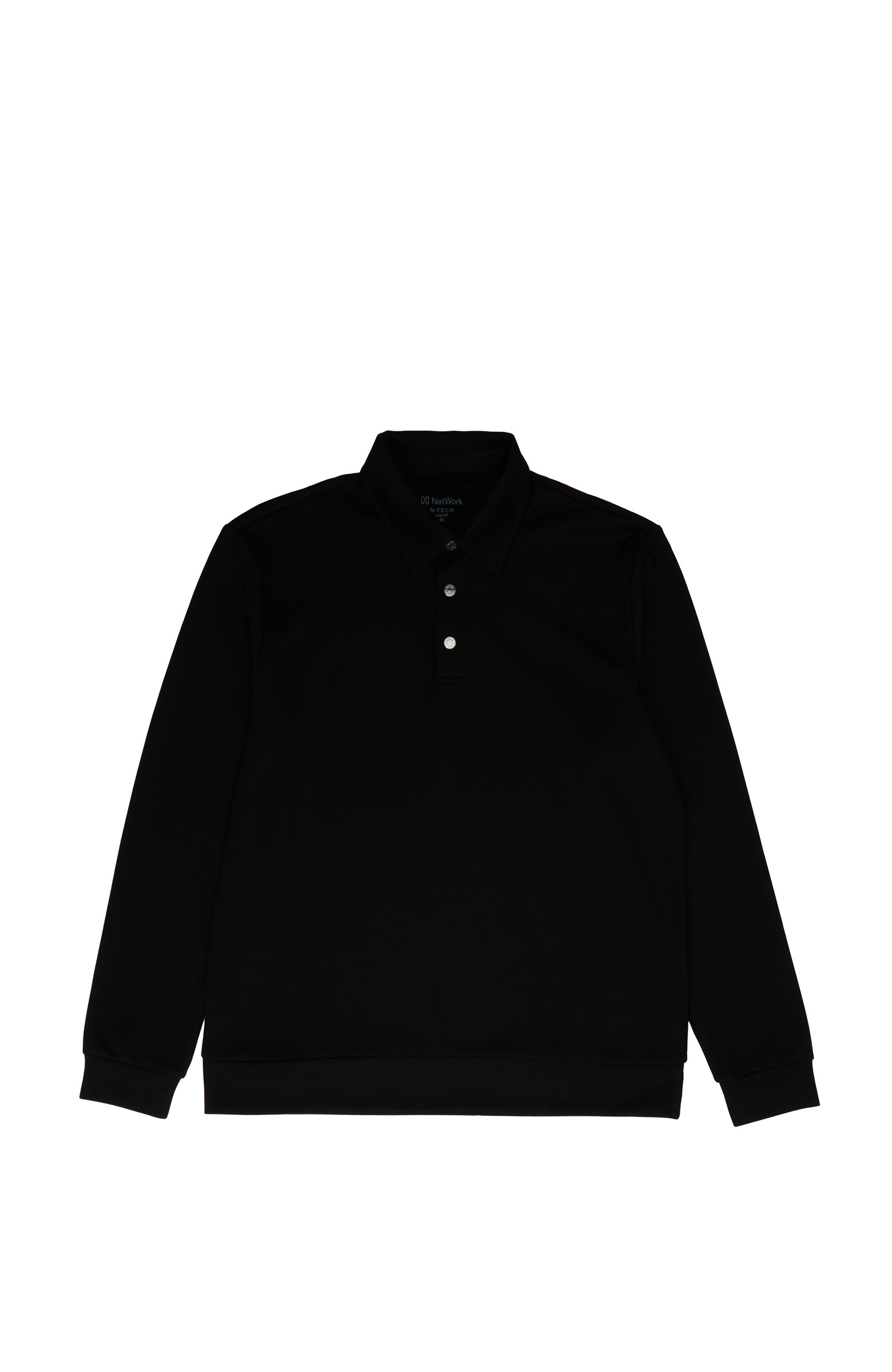 Siyah Modal Karışımlı Scuba Sweatshirt